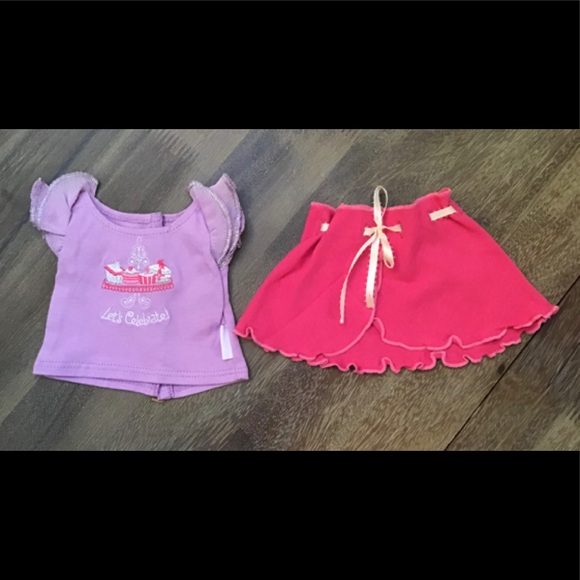 AMERICAN GIRL TOP AND SKIRT FOR DOLLS. - Picture 2 of 2